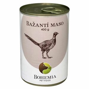 BOHEMIA PET FOOD Konzerva bažantí maso ve vlastní šťávě pro psy 400 g obraz