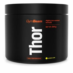 GYMBEAM Thor předtréninkový stimulant citrón limetka 210 g obraz