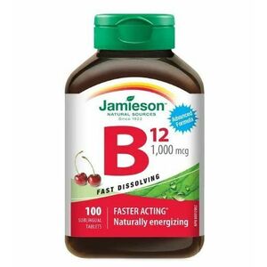 Jamieson Vitamin B12 1000 mcg třešeň 100 tablet obraz