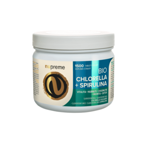 Nupreme BIO Chlorella + Spirulina JUMBO 1500 tablet obraz