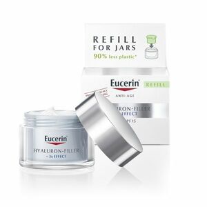 Eucerin Hyaluron-Filler + 3x Effect denní krém pro suchou pleť náhradní náplň 50 ml obraz