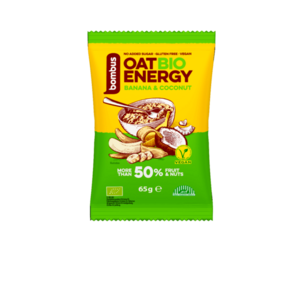 Bombus Oat Energy Banana & coconut BIO ovesná kaše 65 g obraz