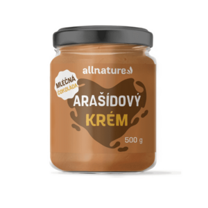 Allnature Arašídový krém mléčná čokoláda 500 g obraz