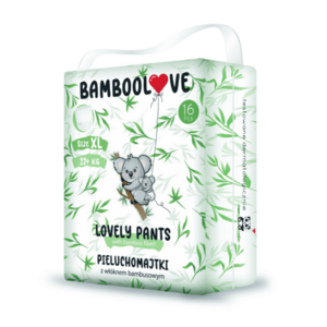 Bamboolove Plenkové kalhotky jednorázové Bambus vel. XL 12+ kg 16 ks obraz