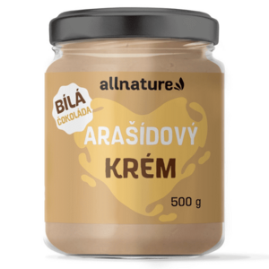 Allnature Arašídový krém bílá čokoláda 500 g obraz