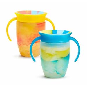 Munchkin Miracle 360° Tie Dye Cup Tropical 6m+ 2x207 ml žlutý a modrý obraz