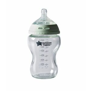 Tommee Tippee Natural Start Samosterilizační skleněná kojenecká lahev s Anti-Colic savičkou Pomalý průtok 0m+ 250 ml 1 ks obraz