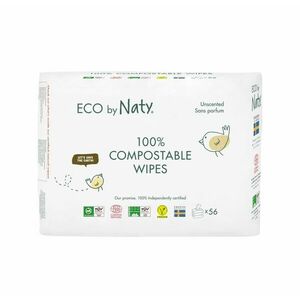 Eco by Naty Naty Eco Vlhčené ubrousky bez vůně pro citlivou pokožku obraz