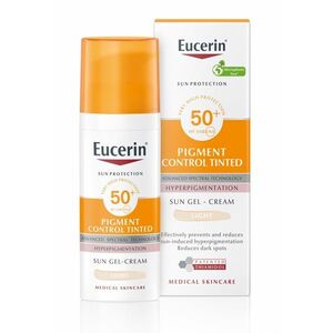 Eucerin Pigment Control Emulze na opalování na obličej s depigmentačním účinkem SPF 50+ světlá 50 ml obraz