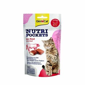 GimCat Nutri pockets s hovězím 60 g obraz