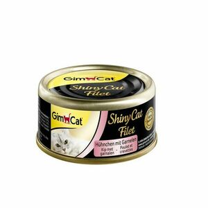 ShinyCat Filet s krevetou v kuřecím vývaru konzerva 70 g obraz