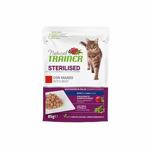 Natural Trainer Sterilised hovězí kapsička 85 g obraz