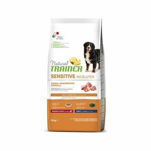 Natural Trainer No gluten medium/maxi vepřové granule 12 kg obraz