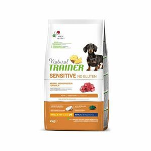 Natural Trainer No gluten mini jehněčí granule 2 kg obraz