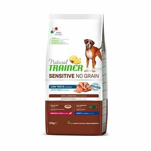 Natural Trainer No grain medium/maxi pstruh granule 12 kg obraz