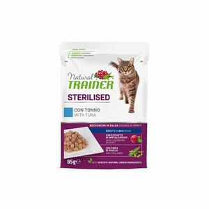 Natural Trainer Sterilised tuňák kapsička 85 g obraz