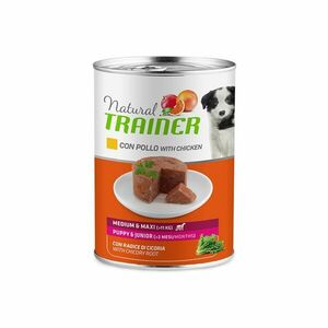 Natural Trainer Puppy&Junior medium/maxi kuřecí konzerva 400 g obraz