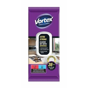 Vortex Extra Strong Vlhčené čisticí ubrousky na domácnost 36 ks obraz