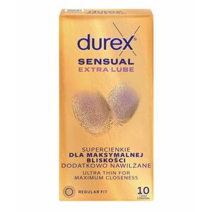 Durex Sensual Extra Lube kondomy 10 ks obraz