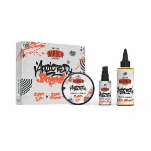 Marmara Barber Tobacco & Vanilla olej na vousy 50 ml + šampon na vousy 100 ml + vosk na vousy 50 ml dárková sada obraz