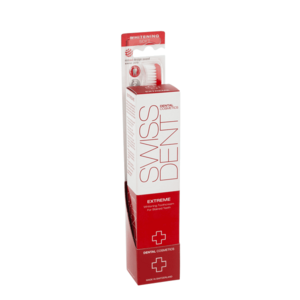 SWISSDENT DUO EXTREME intenzivní bělicí pasta, 50 ml + Whitening kartáček zdarma obraz