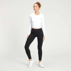 MP Shape bezešvý Crop top s dlouhým rukávem - Bílý - XXS obraz