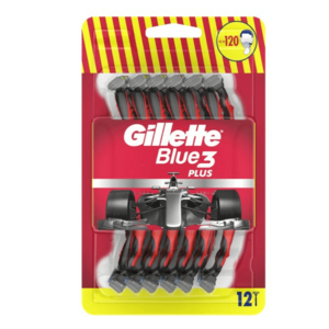 Gillette Jednorázová holítka pro muže Blue3 Red 12 ks obraz