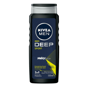 Nivea Sprchový gel na obličej, tělo i vlasy pro muže Deep Sport Men (Body, Face & Hair Shower Gel) 500 ml obraz