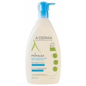 A-DERMA Čisticí gel pro miminka 2v1 Primalba (2in1 Cleansing Gel) 500 ml obraz