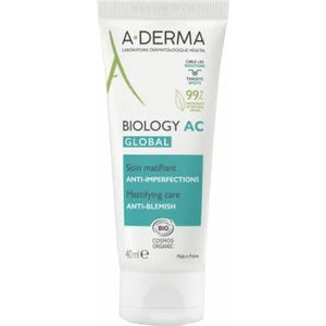 A-DERMA Zmatňující péče proti nedokonalostem pleti Biology AC Global (Anti-Blemish Mattifying Care) 40 ml obraz