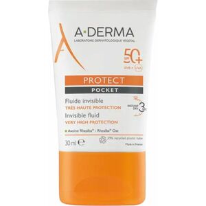 A-DERMA Sluneční fluid SPF 50 Protect Pocket (Vey High Protection Invisible Fluid) 30 ml obraz