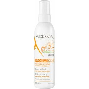 A-DERMA Ochranný opalovací sprej pro děti SPF 50+ Protect Kids (Very High Protection Children Spray) 200 ml obraz