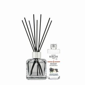 Maison Berger Paris Dárková sada aroma difuzér kostka + náplň Velkolepá vanilka Vanilla Magnificence 100 ml obraz