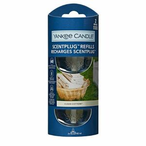 Yankee Candle Náhradní náplň do elektrického difuzéru Organic Kit Clean Cotton 2 x 18, 5 ml obraz