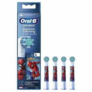 Oral B Náhradní hlavice EB 10-4 Kids Spiderman 4 ks obraz