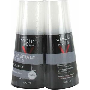 Vichy Sada deodorantů ve spreji Homme (24h Ultra-Refreshing Deodorant) 2 x 100 ml obraz