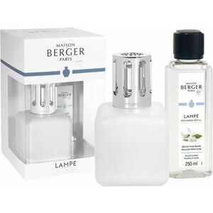 Maison Berger Paris Dárková sada katalytická lampa Glacon bílá + náplň Jemné bílé pižmo 250 ml obraz