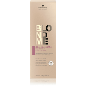 Schwarzkopf Professional Lehký bezoplachový kondicionér ve spreji pro jemné a normální blond vlasy BLONDME All Blondes (Light Spray Conditioner) 200 ml obraz