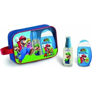 EP Line Super Mario - tělový sprej 90 ml + pěna do koupele a šampon 2v1 110 ml + toaletní taška obraz