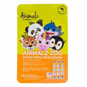 masqueBAR Náplasti na akné Animals Zoo (Printed Hydrocolloid Patches) 45 ks obraz