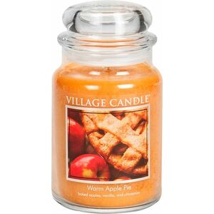 Village Candle Vonná svíčka ve skle Warm Apple Pie 602 g obraz