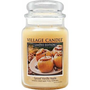 Village Candle Vonná svíčka ve skle Spiced Vanilla Apple 602 g obraz