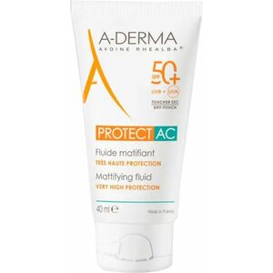 A-DERMA Ochranný matující fluid SPF 50+ Protect AC (Mattifying Fluid) 40 ml obraz