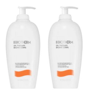 Biotherm Sada vyživujících tělových mlék pro suchou pokožku Duo Oil Therapy Baume Corps (Nutri-Replenishing Body Treatment) 2 x 400 ml obraz