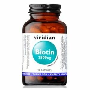 VIRIDIAN Nutrition Biotin 2500 ug 90 kapslí obraz