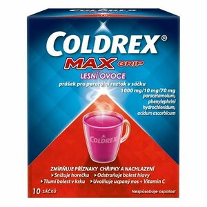 COLDREX MAX Grip lesní ovoce prášek pro perorální roztok 10 sáčků obraz