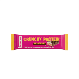 BOMBUS Crunchy protein raspberry 50 g obraz