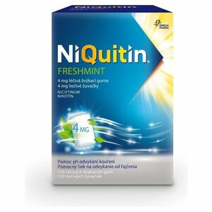 NIQUITIN Freshmint 4 mg žvýkací guma 100 kusů obraz