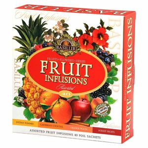 BASILUR Fruit Infusions Assorted dárková kolekce čajů 40 sáčků obraz