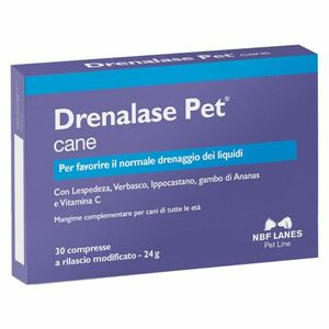 NBF LANES Drenalase Pet Kontrola otoku a zánětu pro psy 30 tablet obraz